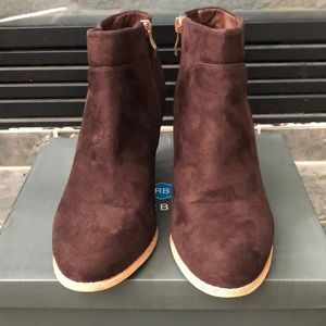 Riverberry Chloe Faux Suede Ankle Booties